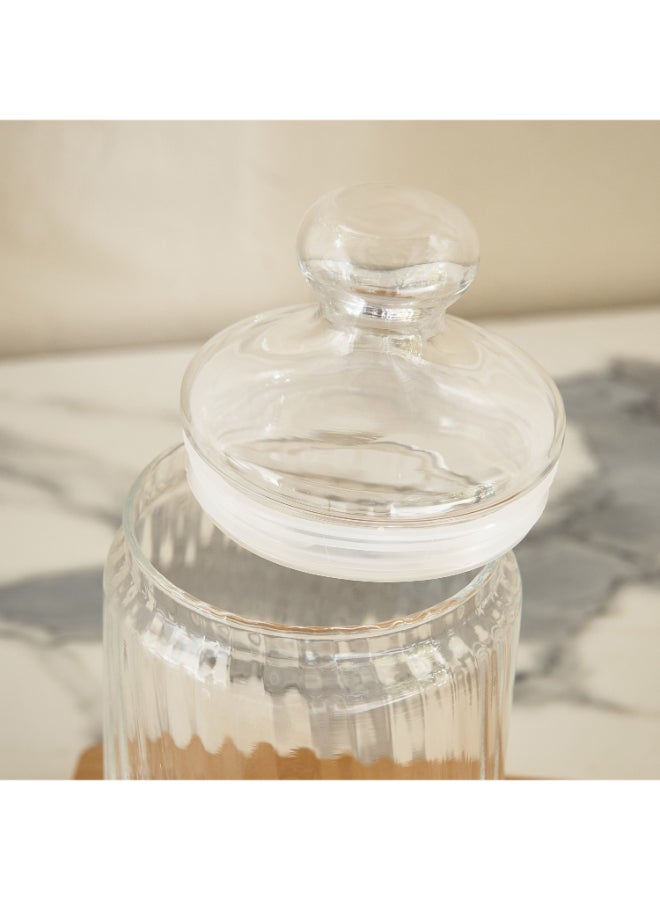 Home Box Luminarc Striped Glass Jar - 1000 ml - Image 3